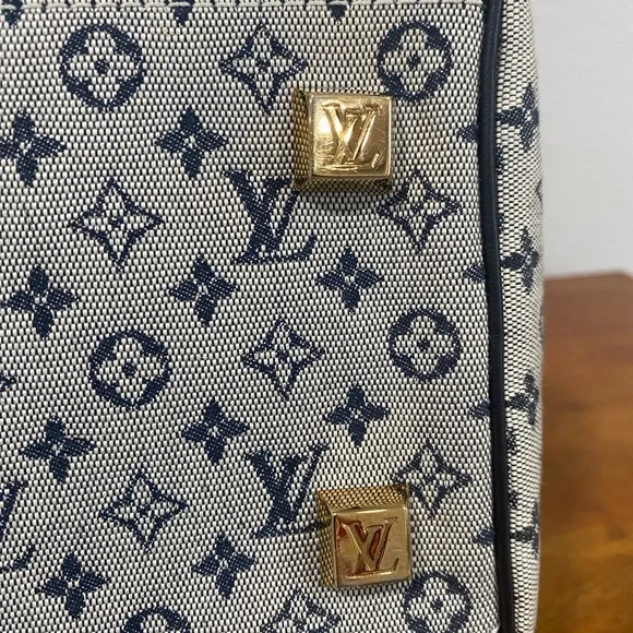 Vintage Louis Vuitton Mini Monogram Josephine GM Navy - Picture 9 of 16
